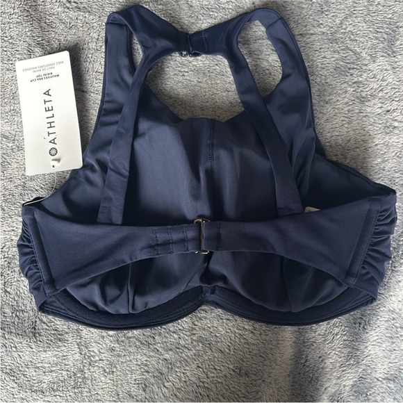 Athleta Maldives Bra Cup Bikini Top in Navy Size 34D/DD NWT - Picture 5 of 6